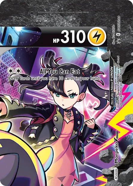 Morpeko V-UNION, carte Pokémon SWSH 288 — extension Promo SWSH