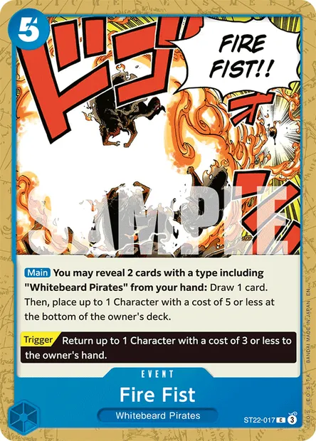 Fire Fist, One Piece card ST22-017 — Ace & Newgate set