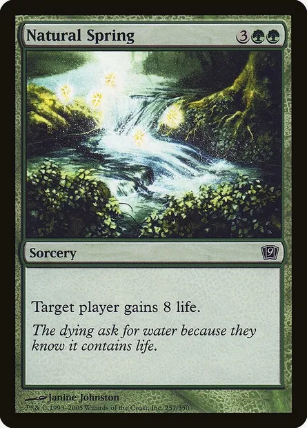 Natural Spring, Magic card 9ED 257★ — Ninth Edition set