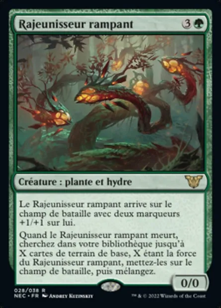 Rajeunisseur rampant, carte Magic NEC 28 — extension Neon Dynasty Commander