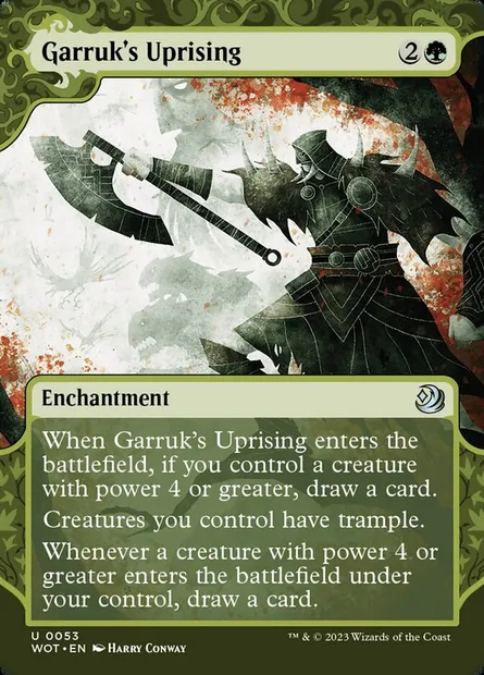 Garruk's Uprising, Magic card WOT 53 — Wilds of Eldraine: Enchanting Tales set