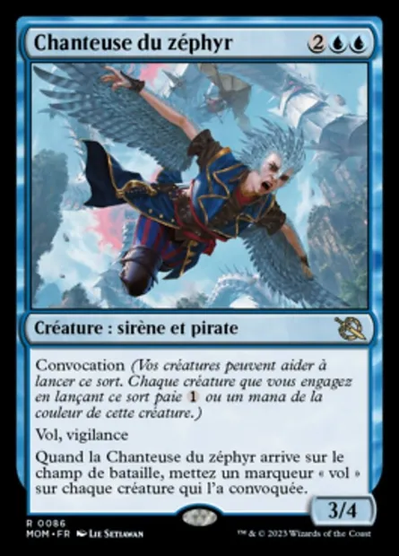 Chanteuse du zéphyr, carte Magic MOM 86 — extension L'invasion des machines
