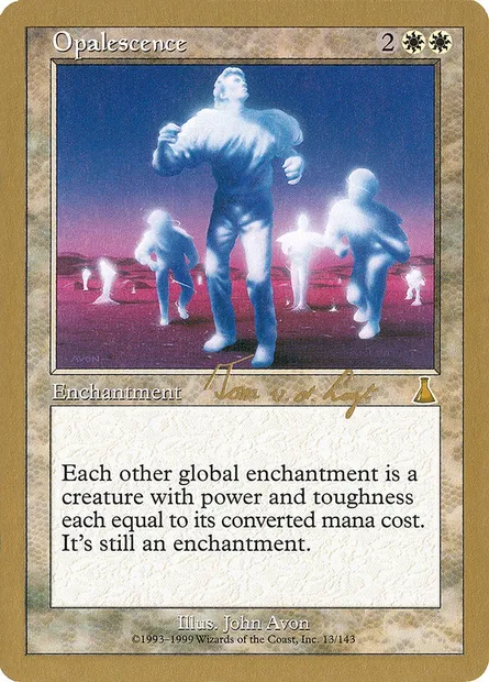 Opalescence, carte Magic WC00 tvdl13 — extension World Championship Decks 2000