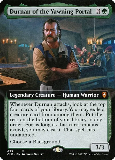 Durnan of the Yawning Portal, Magic card CLB 635 — Commander Legends: Battle for Baldur's Gate set