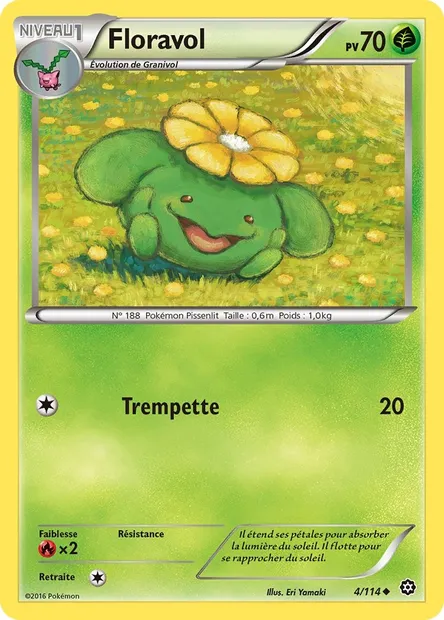Floravol, carte Pokémon STS 4 — extension Offensive Vapeur