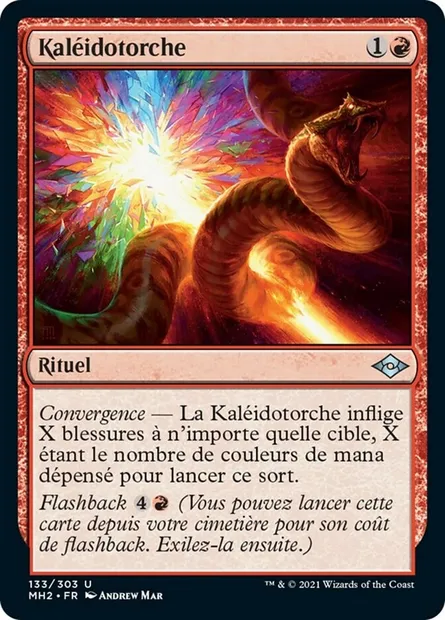 Kaléidotorche, carte Magic MH2 133 — extension Horizons du Modern 2