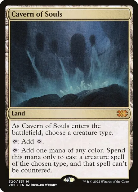 Cavern of Souls, Magic card 2X2 320 — Double Masters 2022 set