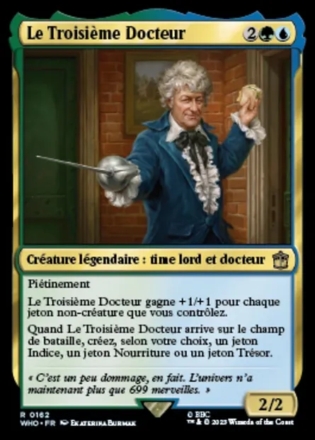 Le Troisième Docteur, carte Magic WHO 162 — extension Doctor Who