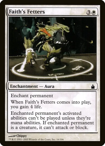 Fers de la foi, carte Magic RAV 16 — extension Ravnica: La Cité des Guildes