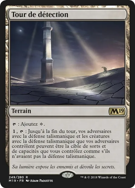 Tour de détection, carte Magic M19 249 — extension Core Set 2019