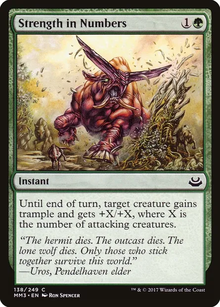Strength in Numbers, Magic card MM3 138 — Modern Masters 2017 set