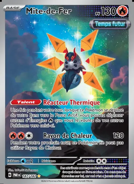 Mite-de-Fer, carte Pokémon PAR 187 — extension Faille Paradoxe