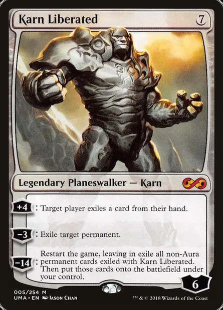 Karn Liberated, Magic card UMA 5 — Ultimate Masters set