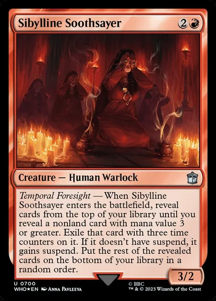 Sibylline Soothsayer, Magic card WHO 700 — Doctor Who set