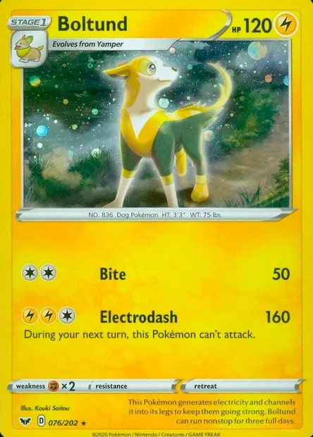 Boltund, Pokémon card TDX 076-9 — Theme Deck & Blisters Exclusives set