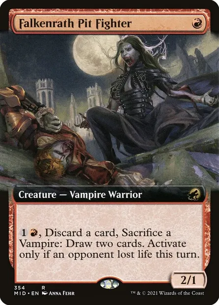 Falkenrath Pit Fighter, Magic card MID 354 — Innistrad: Midnight Hunt set