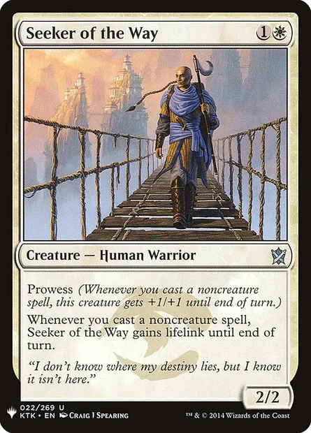 Seeker of the Way, Magic card PLST KTK-22 — The List set