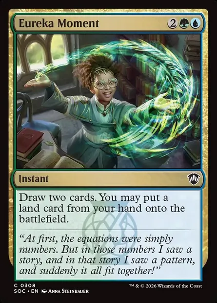 Éclair de lucidité, carte Magic SOC 308 — extension Secrets of Strixhaven Commander