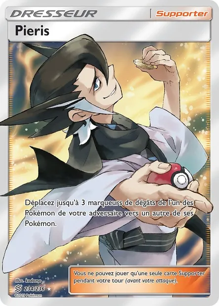 Pieris, carte Pokémon UNM 234 — extension Harmonie des Esprits