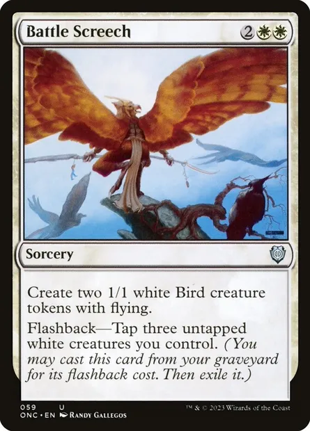 Battle Screech, Magic card ONC 59 — Phyrexia: All Will Be One Commander set