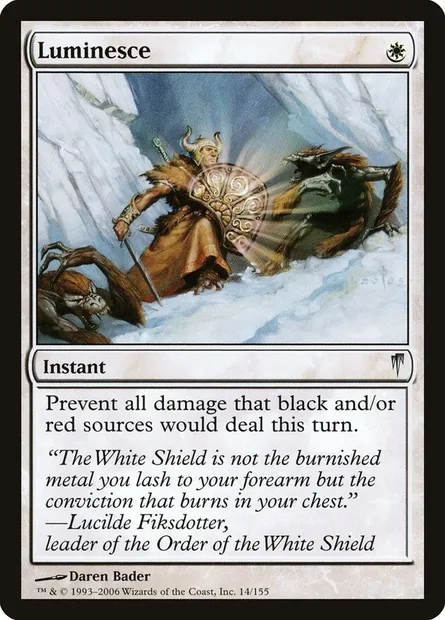 Luminesce, Magic card CSP 14 — Coldsnap set