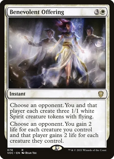 Benevolent Offering, Magic card VOC 78 — Crimson Vow Commander set