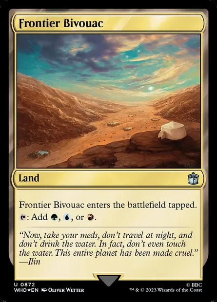 Frontier Bivouac, Magic card WHO 872 — Doctor Who set