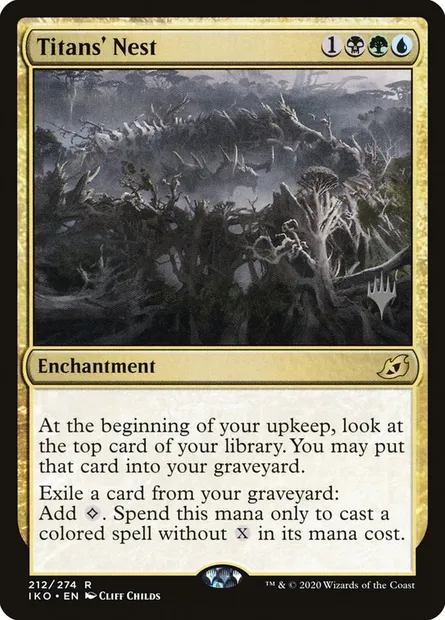 Titans' Nest, Magic card PIKO 212p — Ikoria: Lair of Behemoths Promos set