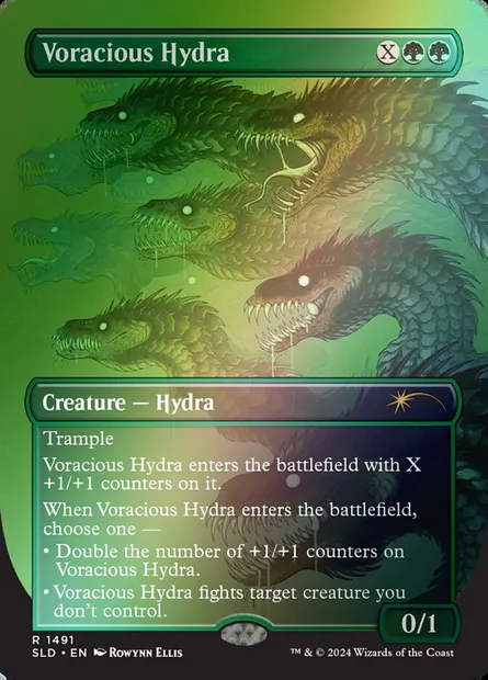 Voracious Hydra, Magic card SLD 1491★ — Secret Lair Drop set