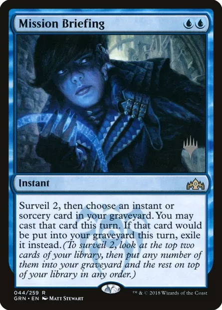 Mission Briefing, Magic card PGRN 44p — Guilds of Ravnica Promos set
