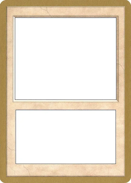 Blank Card, carte Magic WC02 00 — extension World Championship Decks 2002