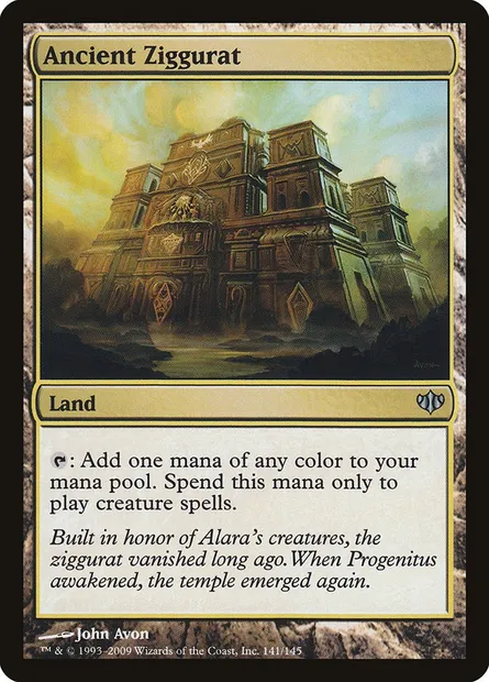 Ancient Ziggurat, Magic card CON 141 — Conflux set