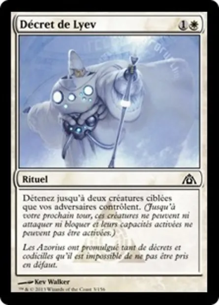 Décret de Lyev, carte Magic DGM 3 — extension Le labyrinthe du dragon