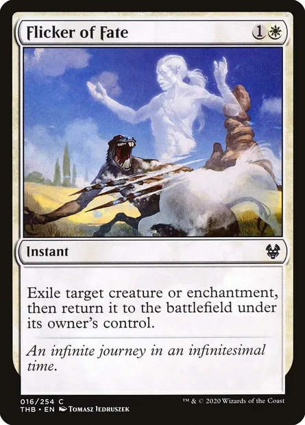 Flicker of Fate, Magic card THB 16 — Theros Beyond Death set