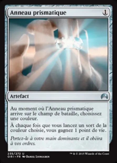 Anneau prismatique, carte Magic ORI 235 — extension Magic Origines