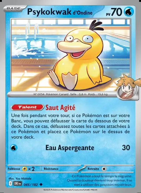 Psykokwak d'Ondine, carte Pokémon DRI 045 — extension Rivalités Destinées
