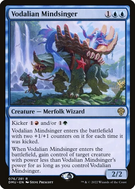 Vodalian Mindsinger, Magic card PDMU 76p — Dominaria United Promos set