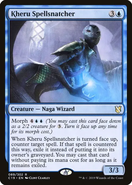 Kheru Spellsnatcher, Magic card C19 89 — Commander 2019 set