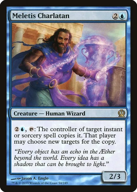Meletis Charlatan, Magic card THS 54 — Theros set