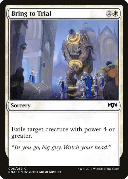 Bring to Trial, Magic card RNA 5 — Ravnica Allegiance set
