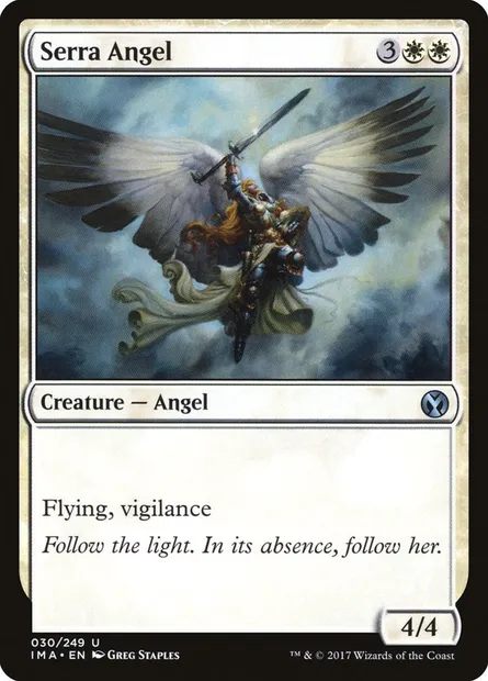 Serra Angel, Magic card IMA 30 — Iconic Masters set