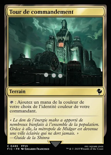 Tour de commandement, carte Magic FIC 485 — extension Final Fantasy Commander