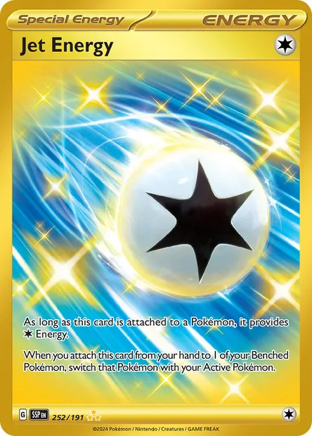 Jet Energy, Pokémon card SSP 252 — Surging Sparks set