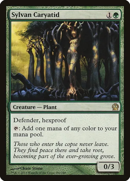 Sylvan Caryatid, Magic card THS 180 — Theros set