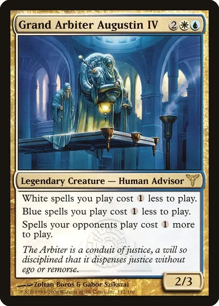 Grand Arbiter Augustin IV, Magic card DIS 112 — Dissension set