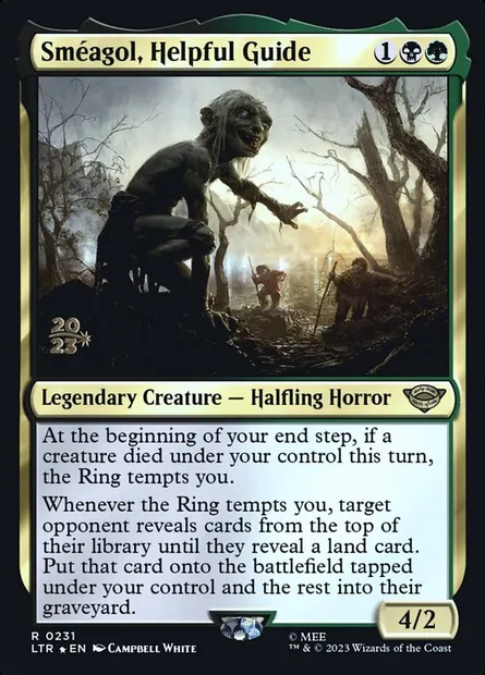 Sméagol, Helpful Guide, Magic card PLTR 231s — Tales of Middle-earth Promos set