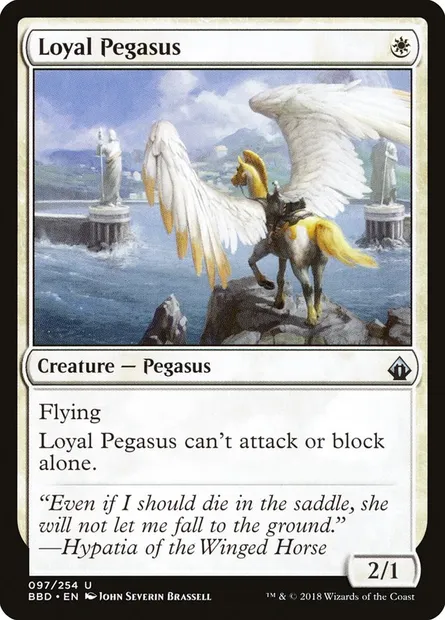 Pégase loyal, carte Magic BBD 97 — extension Battlebond