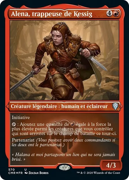 Alena, trappeuse de Kessig, carte Magic CMR 570 — extension Commander Legends