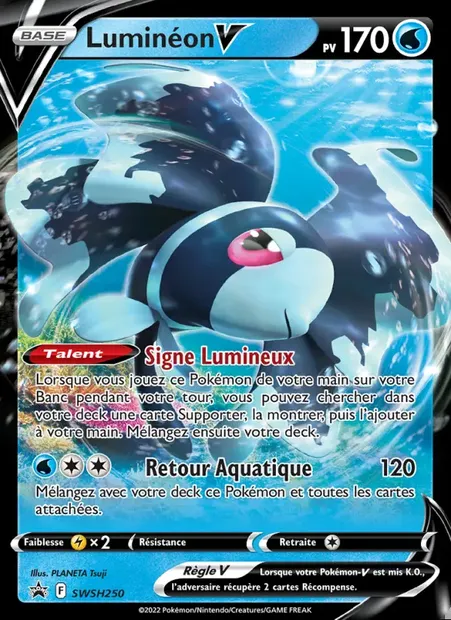 Luminéon V, carte Pokémon SWSH 250 — extension Promo SWSH