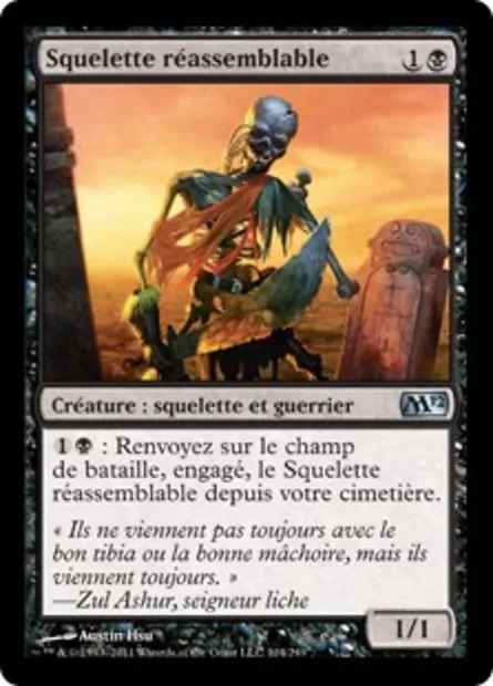 Squelette réassemblable, carte Magic M12 104 — extension Magic 2012